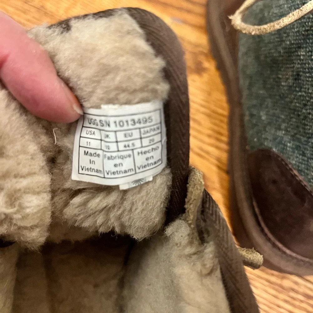 GUC UGG Neumel Woolrich Donegal Leather Sheepwool Chukka Boots